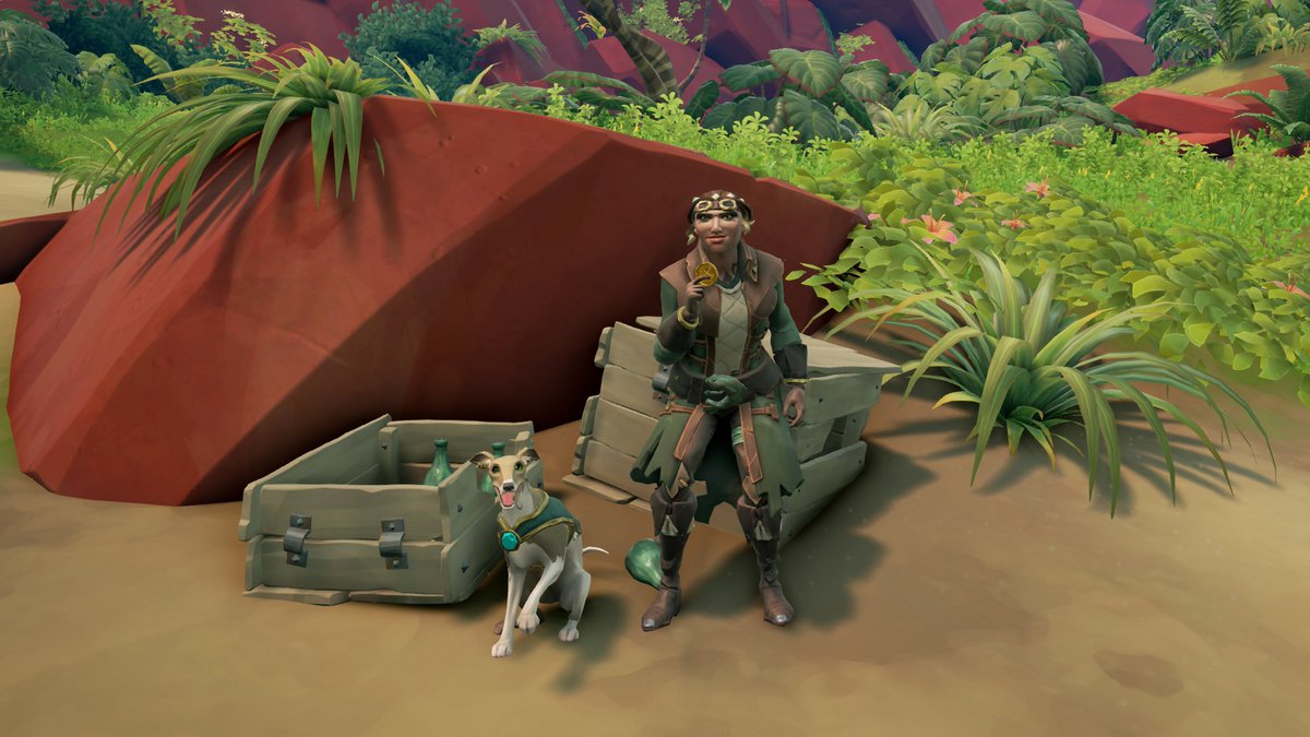 VixenYoshi's tweet photo. This Gold Hoarder duo is always on the lookout for anyone willing to risk their neck in the pursuit of coin! 🪙
#SoTShot Theme: Trading Companies
@SeaOfThieves #SeaOfThieves https://t.co/hCTzGbOG39