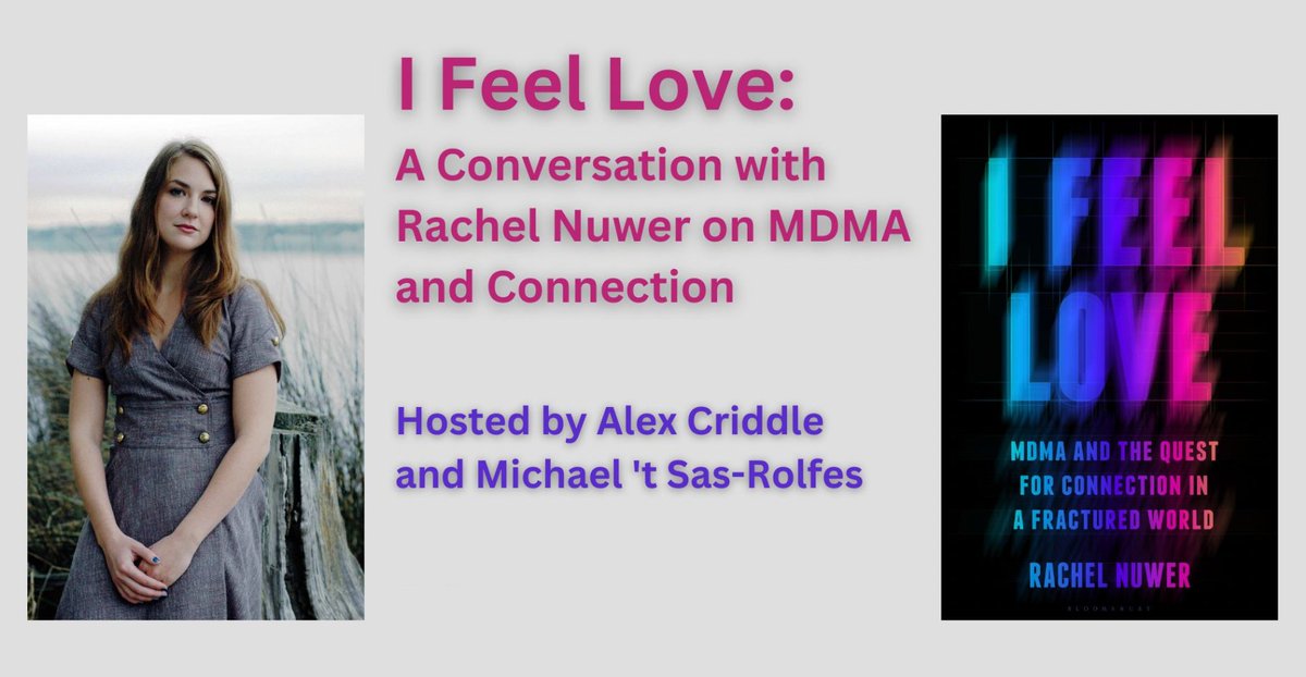 Just listed on @interintellect_ by scholars @alexkcriddle and @tSasRolfes 🕳️🐇🐇🐇🐇🐇 The great @RachelNuwer is joining us to debut her new book I Feel Love, MDMA and the Quest for Connection in a Fractured World -- very exciting! interintellect.com/salon/i-feel-l… 👈🏻 tickets!