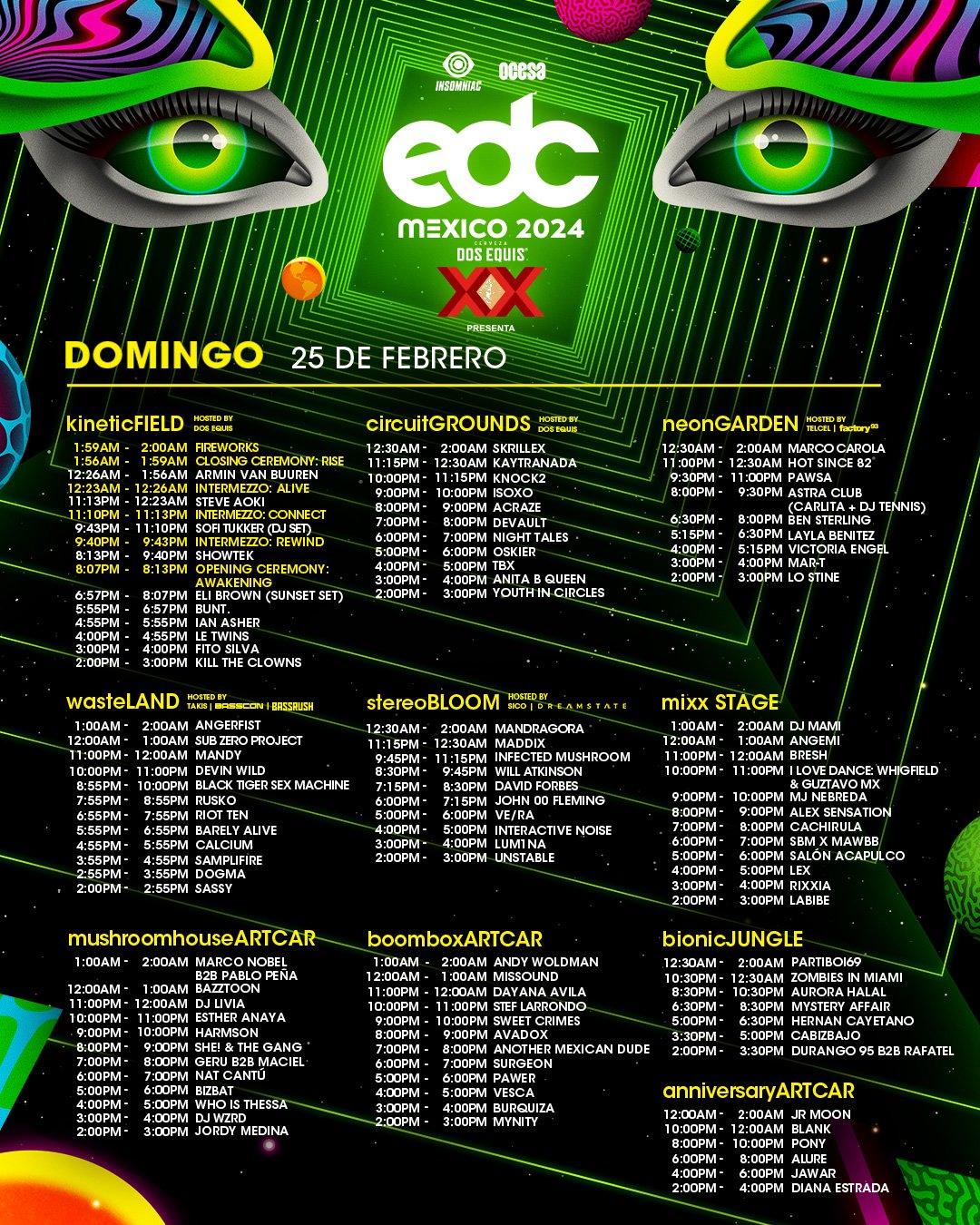 EDC México 2025 EN VIVO Transmisión online Día 3 fotos, videos