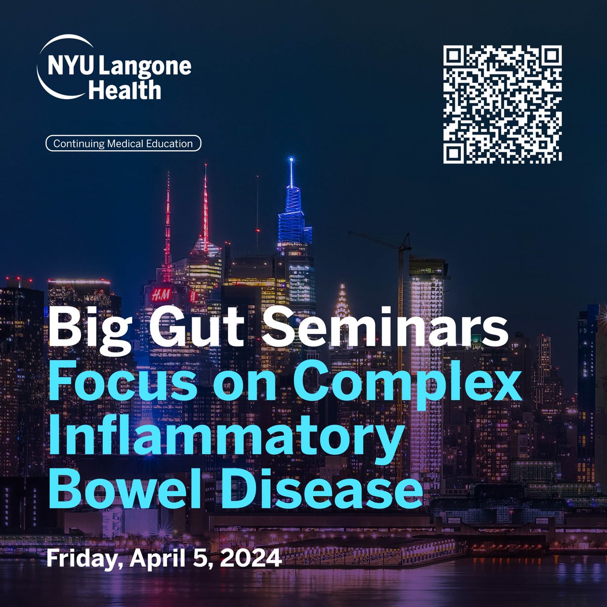 Join us for our annual #IBD course on April 5th @nyulangone with guests of honor @GilMelmedMD @MLongMD!