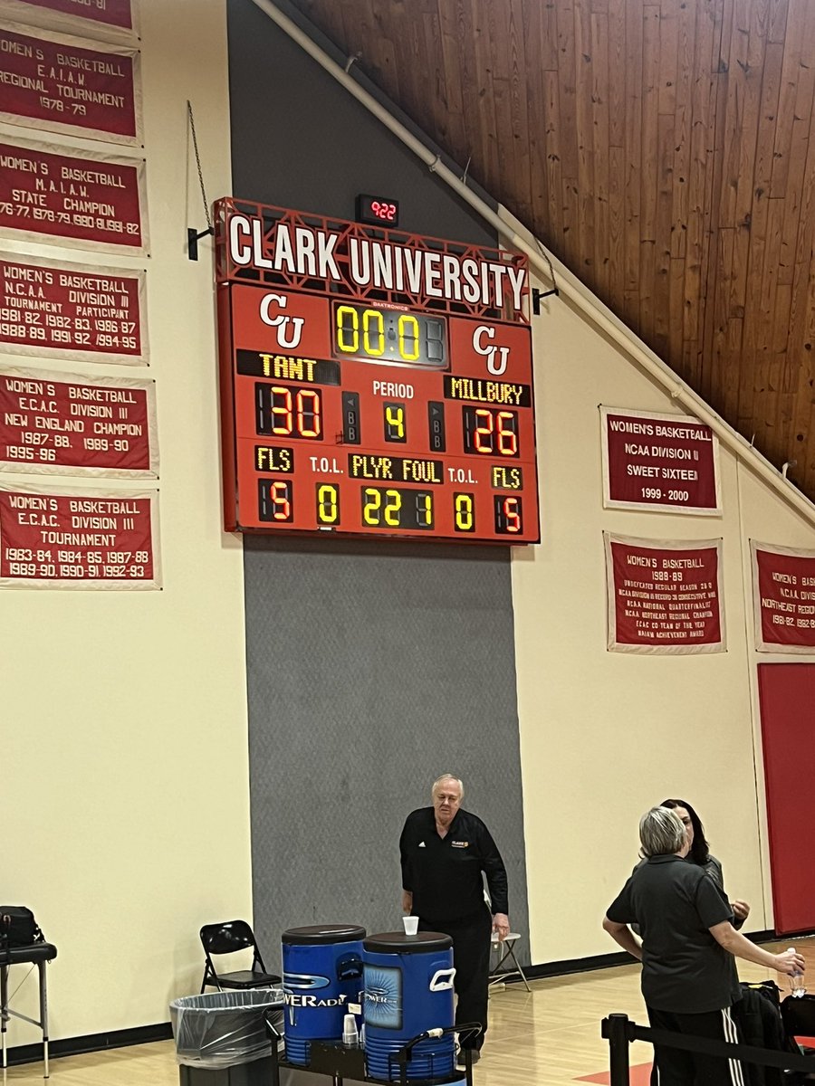 Clark Tournament Update:

Large School Girls Basketball Semi-Finals Final Score

#1 Tantasqua - 30

#4 Millbury - 26

The Girls will take on #2 Northbridge in the Clark Tournament Championship on Saturday, 2/24 at 7:45 PM at Clark University.

Go Warriors!! 🏀