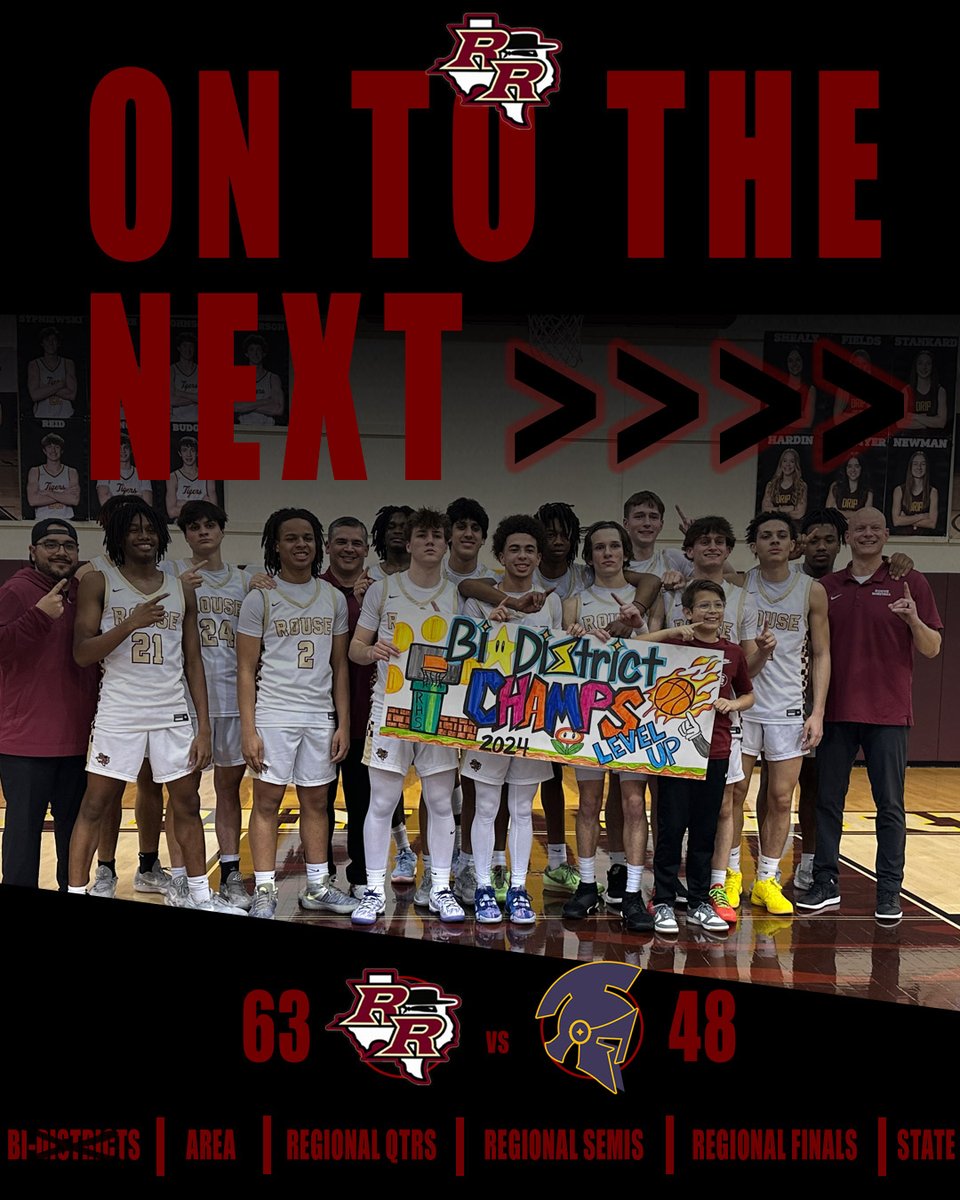 Raiders WIN!!!! Raiders are your Bi-District Champs! @RouseBasketball