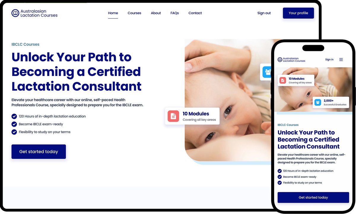 KCWebDesignAU's tweet image. Check out the website we created for Australasian Lactation Courses.

👉🏻 kcwebdesign.com.au/client/austral…