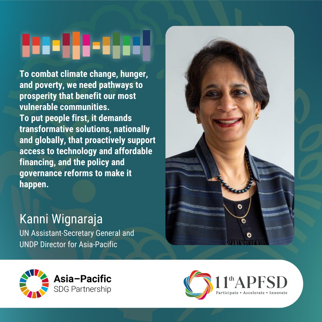 Out Now | Our latest SDG Partnership Report with @UNESCAP and @ADB_HQ focuses on how the impacts of climate change are interacting with poverty and hunger, continuing cost-of-living pressures and global conflict amidst rising costs of debt. 🔽 #APFSD undp.org/asia-pacific/p…