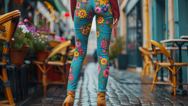 Jeans4youShop's tweet image. From rebellion to boho chic 🌸✨ Embroidered jeans are personal expression at its finest. Uncover their history and shop at bit.ly/41NI2p8 🛍️ #DenimEvolution #EmbroideredJeans