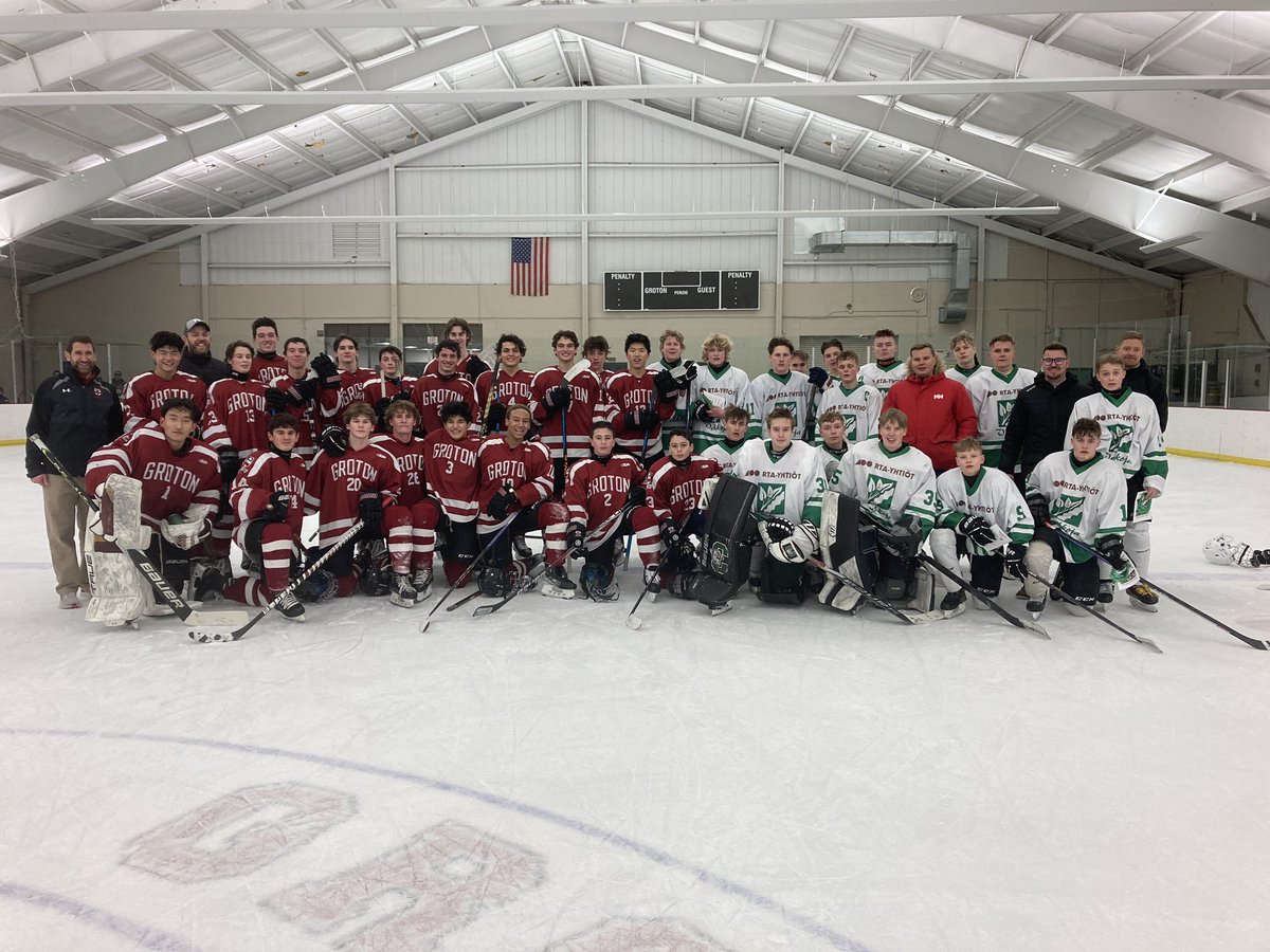 GrotonZebras's tweet photo. Thanks to @CMSsports and Vehkojan Koulu (Hyvinkaa, Finland) for a great game. Honored to have you in the house. Safe travels and best wishes.
@GrotonBVH 
@NEPSAC https://t.co/1ZJFaqKou4