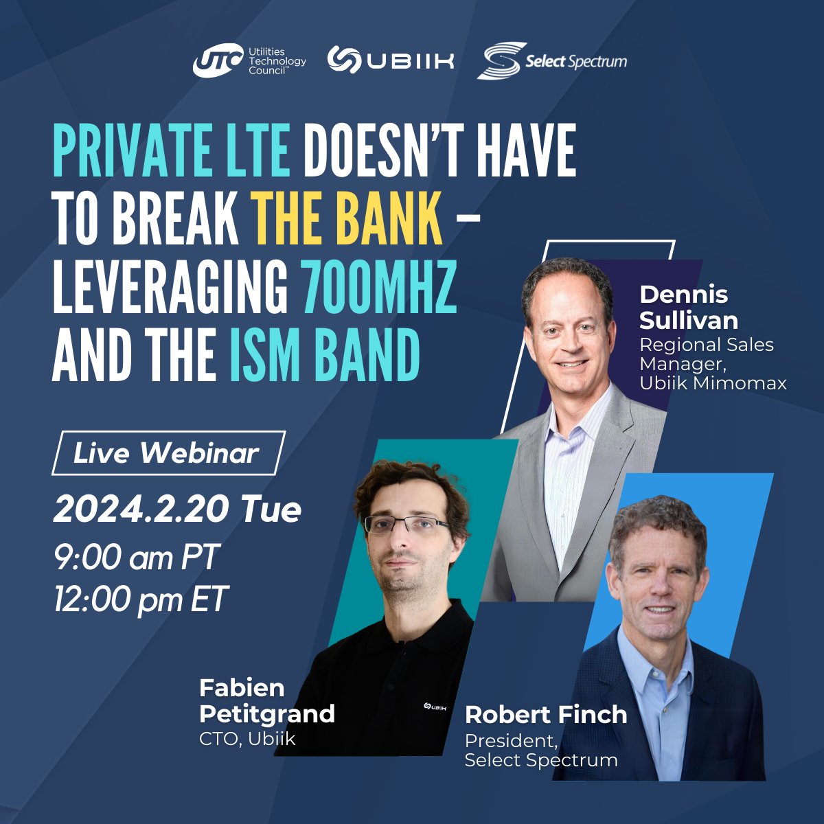 Ubiik (@ubiik_inc) on Twitter photo 📢 Don't miss out on the must-attend event: the "Private LTE doesn’t have to break the bank – leveraging 700MHz and the ISM band" #webinar hosted by <a href="/UTCNow/">Utilities Technology Council</a> on February 20 at noon ET. Secure your spot now and get ready for an enlightening discussion! utc.org/event/private-… 📢 Don't miss out on the must-attend event: the "Private LTE doesn’t have to break the bank – leveraging 700MHz and the ISM band" #webinar hosted by <a href="/UTCNow/">Utilities Technology Council</a> on February 20 at noon ET. Secure your spot now and get ready for an enlightening discussion! utc.org/event/private-…