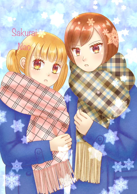#あなたが描く女子がみたい長い間私の看板キャラを務めてくれた、かれんと純奈6〜7月頃にそろそろ別のキャラにバトンタッチも考えています(また女性キャラ2人組になると思います) 