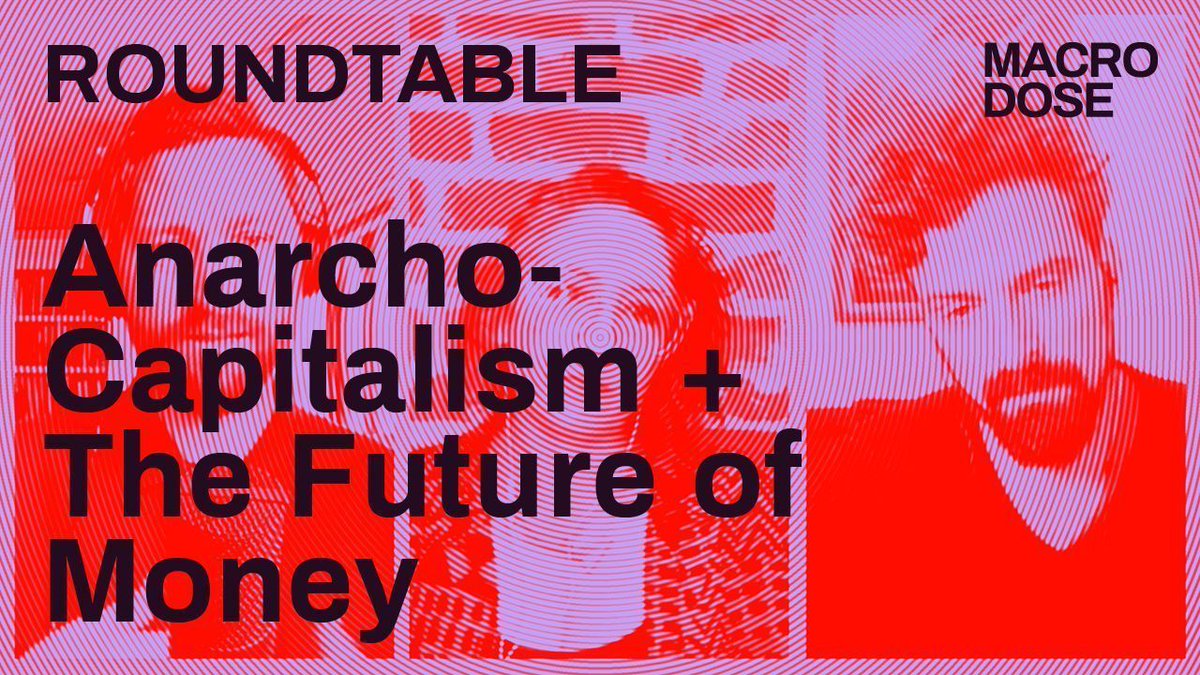 ROUNDTABLE: Anarcho-Capitalism and the Future of Money 👇 Our host @sarahljaffe is joined by @zeithistoriker and @suitpossum to talk about trust, digital money and cosplaying libertarians ⛓️ LISTEN NOW 🎧 via the podcast or on YouTube youtu.be/Cgt2vXdAxnI