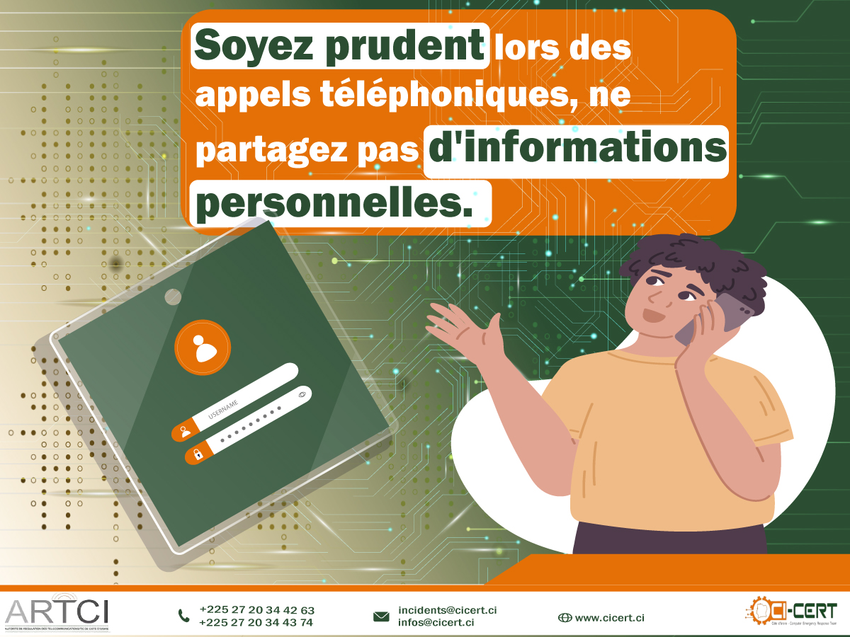 Au téléphone n'en dites pas trop sur vous, une personne mal intentionnée pourrait se servir des informations qu'elle entend.
#CICERT #Cybersécurité #CyberCAN23 #cybersecurite