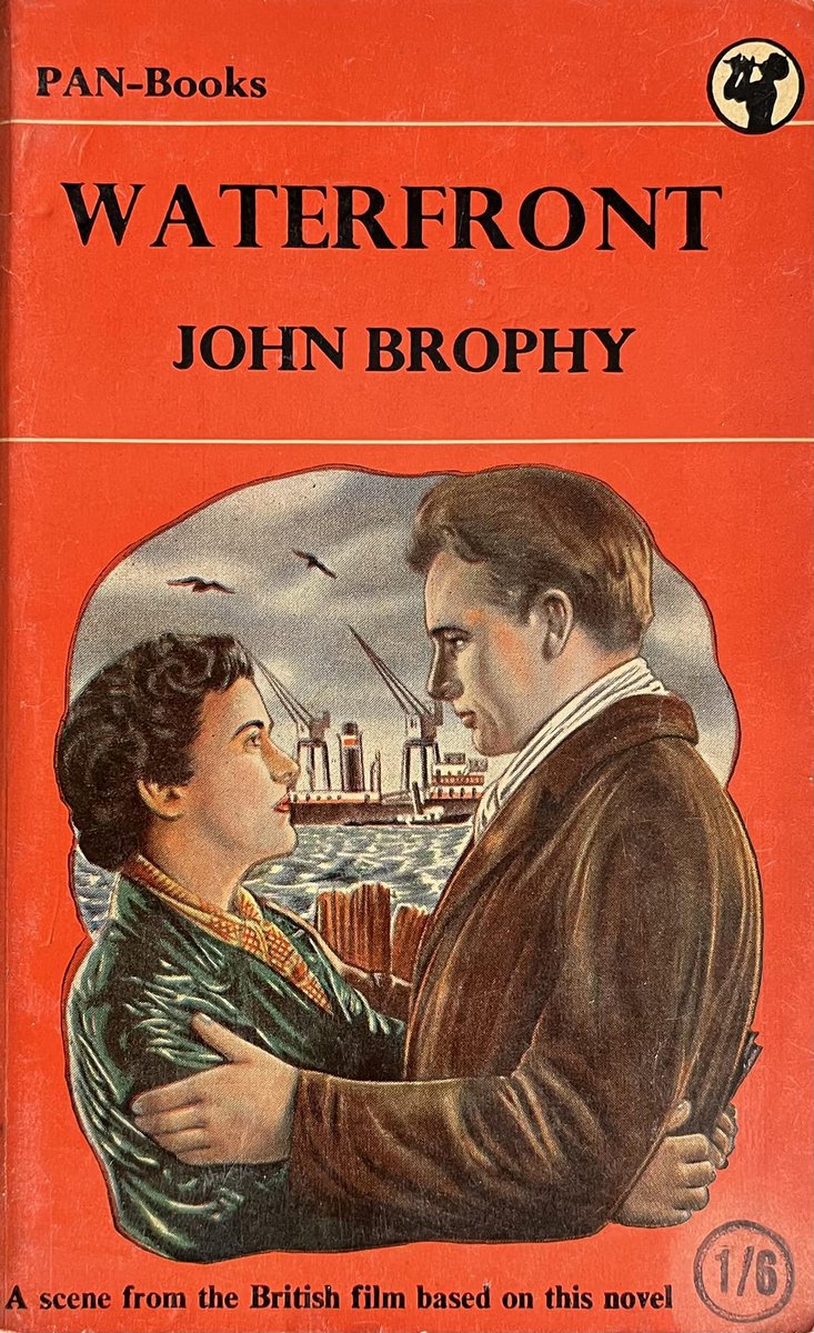 wilsongullis's tweet photo. Waterfront by John Brophy (Pan 131, 1950). #Waterfront #JohnBrophy #1950s #book #books #paperback #PanBooks #coverart #cover #artwork https://t.co/VootViIQuW