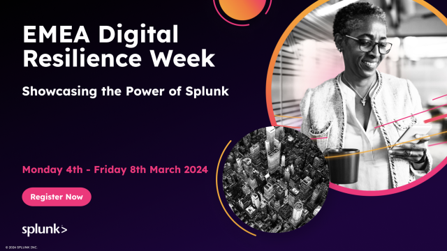 Having the right tools, implementing #AI-driven security and o11y apps, and the right leadership is crucial to weathering any storm. Join us for our EMEA Splunk Digital Resilience Week 2024 to learn how your organisation can achieve #DigitalResilience. bit.ly/48vYb4k