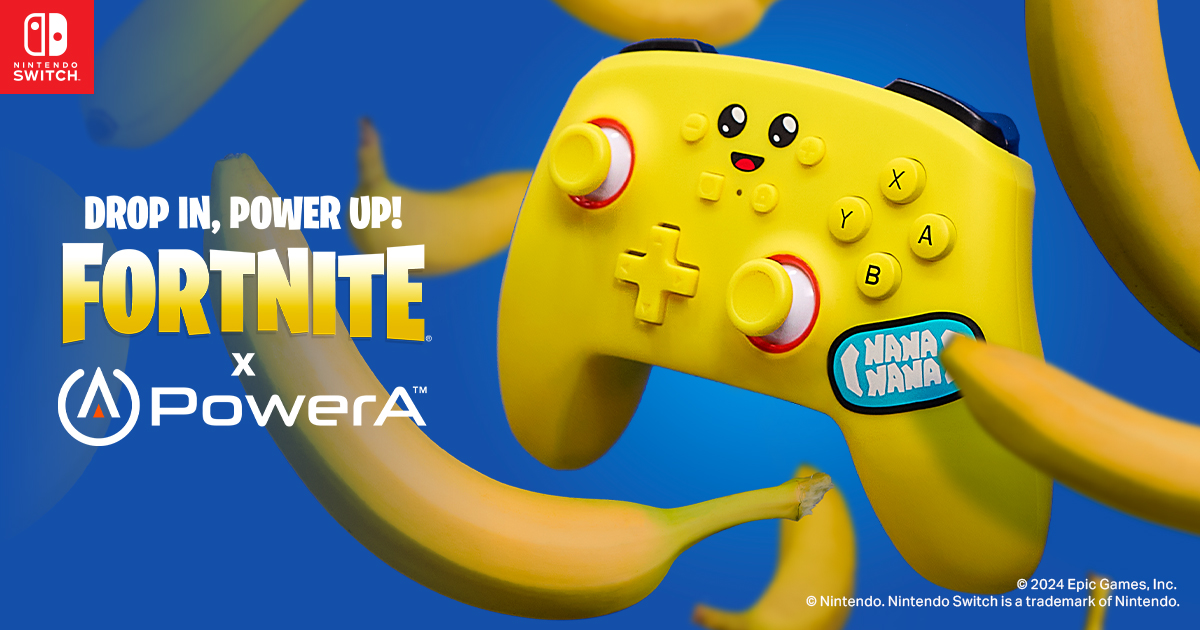 HypergamesA's tweet photo. #Concours 
Fortnite débarque chez @PowerA !

Tentez de remporter une manette Nintendo Switch sans fil Peely et une manette Xbox Midas 🎮

➡️ RT + Follow @HypergamesA et @PowerA 
➡️ Like + Dis-nous en commentaire quelle est ta manette préférée.

TAS 27/02 : https://t.co/jAhKCvS26H https://t.co/IF0eQ4NLfI