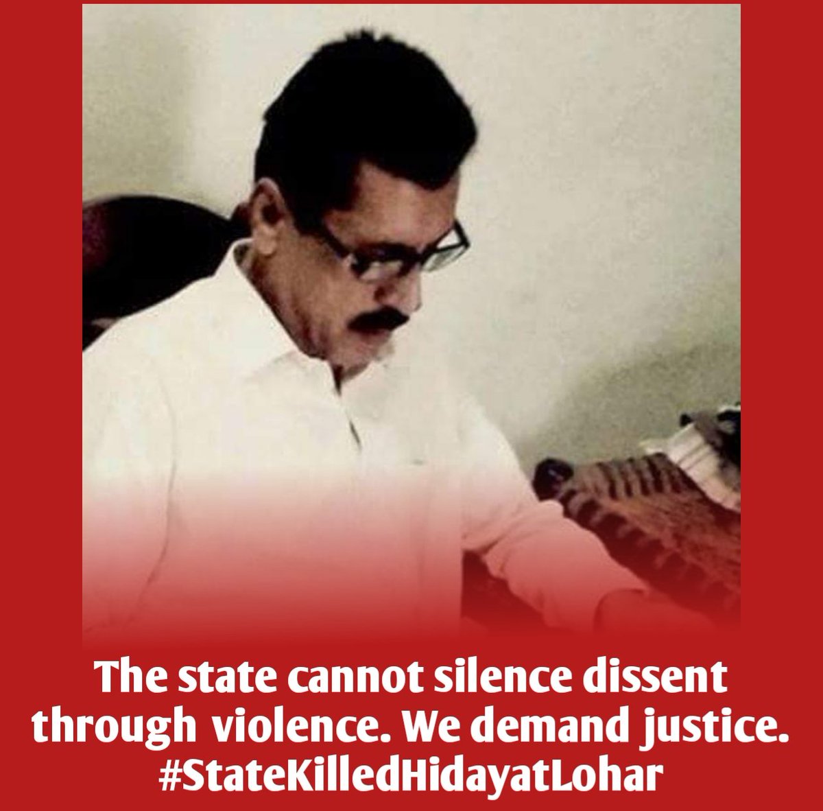 Hidayat Lohar's advocacy for Sindhi rights will forever be remembered. We demand justice for his senseless killing... #StateKilledHidayatLohar <a href="/hrw/">Human Rights Watch</a> <a href="/UN_HRC/">UN Human Rights Council</a> <a href="/amnesty/">Amnesty International</a> <a href="/UNHumanRights/">UN Human Rights</a>
