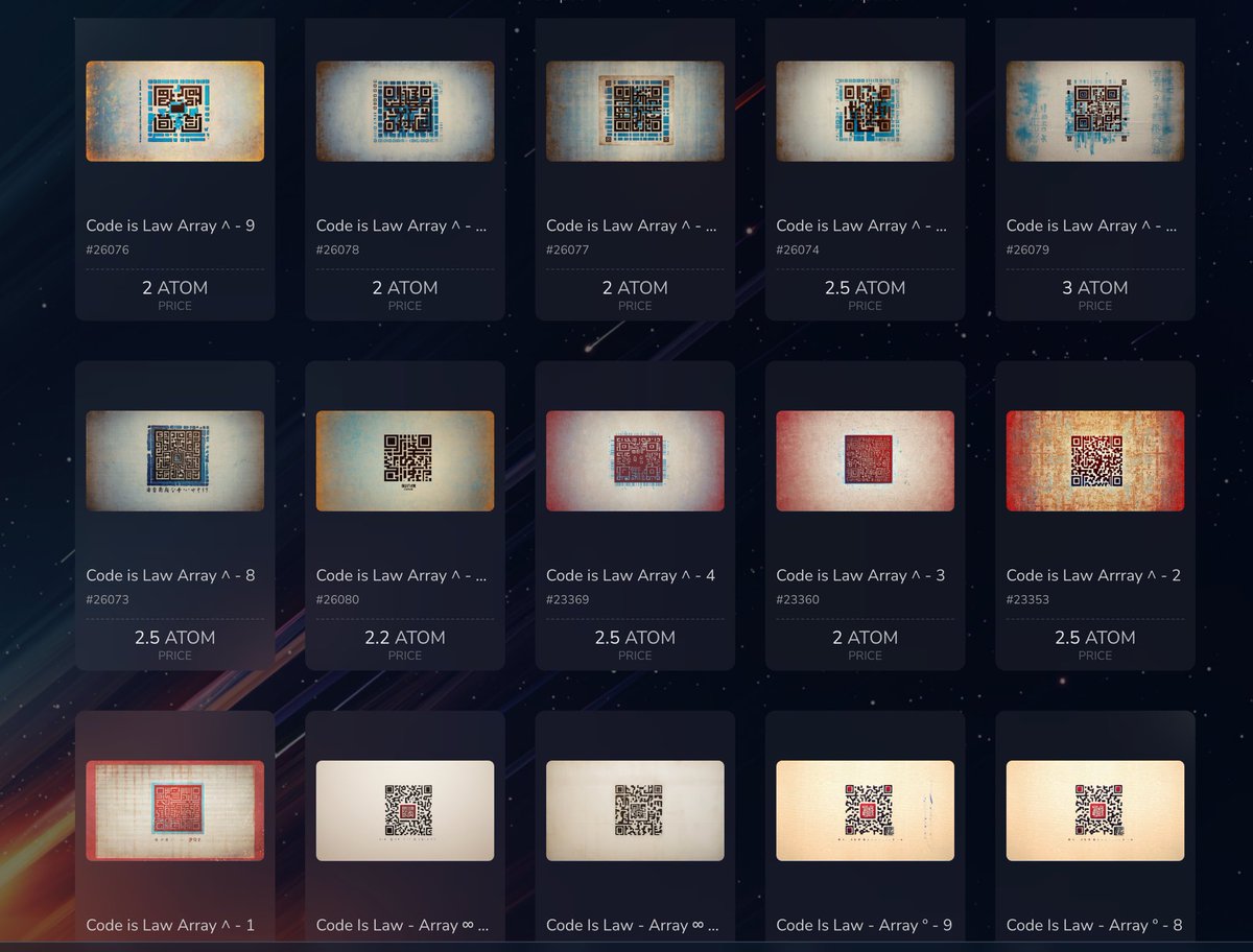 Cosmos_Prophet's tweet image. New Code is Law inscriptions available now. Head on over to @asteroidxyz to check them out.

More to come soon….and maybe a teaser of what the codes unlock 

#codeislaw