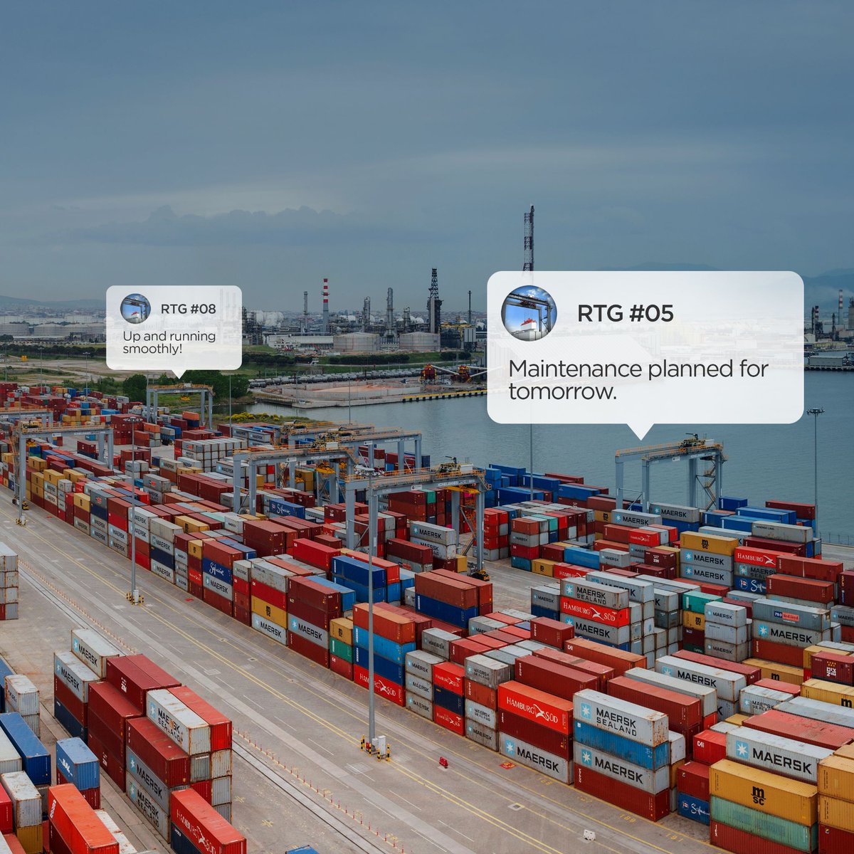 Konecranes's tweet image. 🚨 What if your #PortEquipment alerts you when something&apos;s amiss? With #Konecranes #PredictiveServices, this level of communication is not just possible, it&apos;s already happening. Learn from the #insights of Bothra Group in this Vodcast 📺: okt.to/g53Y0f #portsolutions