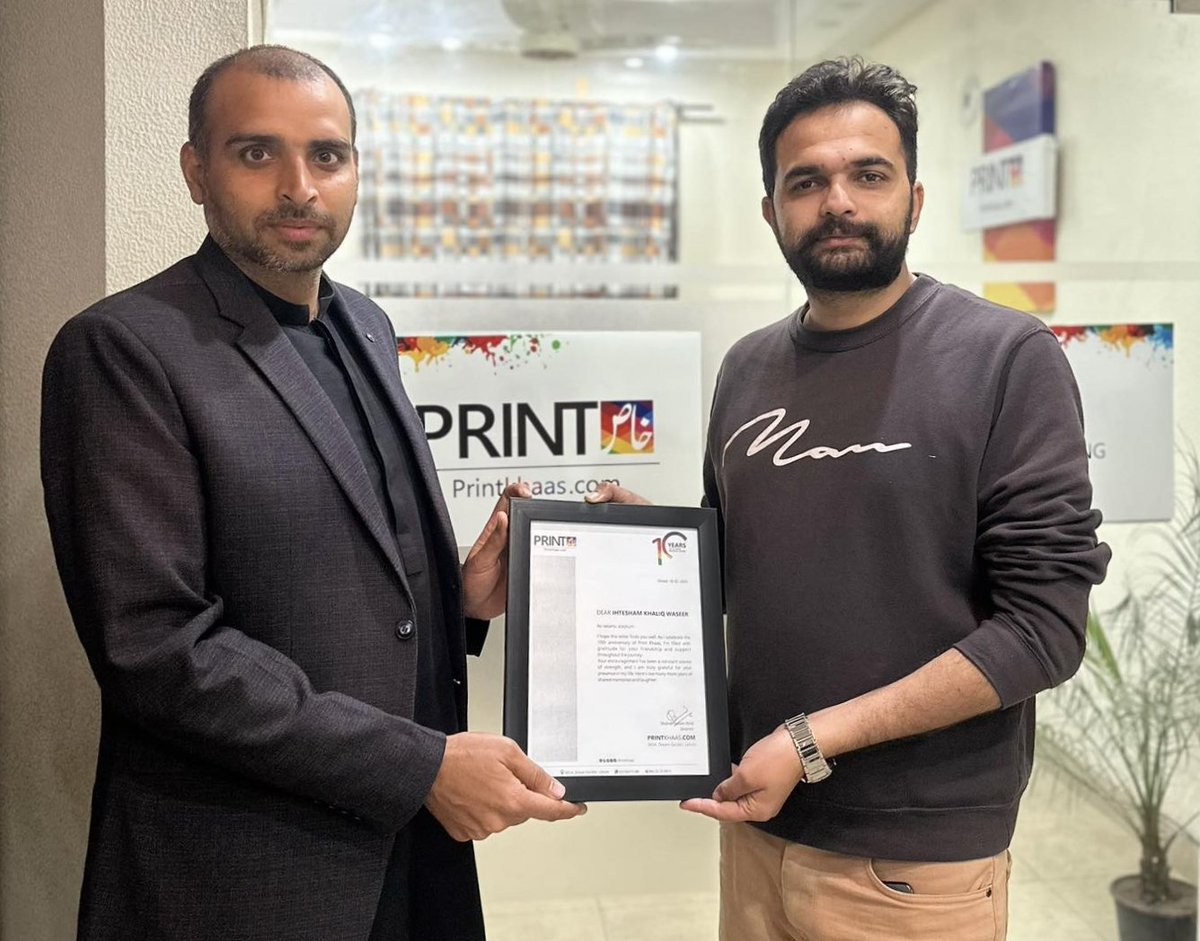 Shahid Naeem Rind (@shahidnaeemrind) on Twitter photo Mr. <a href="/iK_Waseer/">Ihtisham Khaliq Waseer</a> , Manager Digital Media at <a href="/Alkhidmat/">Sardar Azher Mehmood</a> , visited our Print Khaas office to extend his heartfelt best wishes on our 10th anniversary. #PrintKhaas #10thAnniversary #Gratitude Mr. <a href="/iK_Waseer/">Ihtisham Khaliq Waseer</a> , Manager Digital Media at <a href="/Alkhidmat/">Sardar Azher Mehmood</a> , visited our Print Khaas office to extend his heartfelt best wishes on our 10th anniversary. #PrintKhaas #10thAnniversary #Gratitude