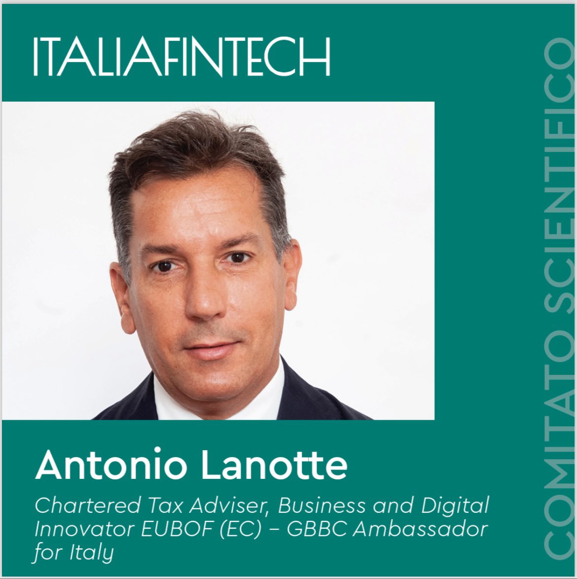 Sono lieto e onorato di fare parte del Comitato Scientifico, composto da esperti di alto profilo, a supporto del Management di @italia_fintech per la #crescita, lo #sviluppo e il #progresso del settore #Fintech in #Italia. 

#Fintech #Digital #Italy #Finance #Technology