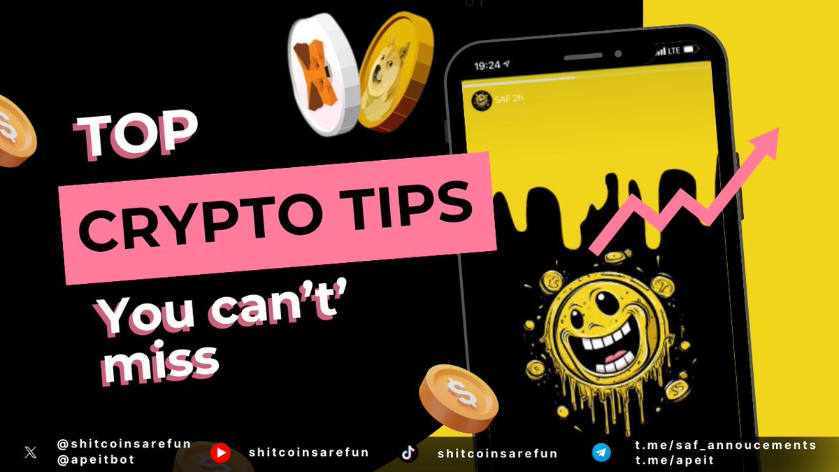 Top Crypto Tips for Newbies: How to Start and What to Avoid [2024 Insights] - Get the lowdown on easy wins and major pitfalls directly from the crypto pros. 🏆🛑
Watch and share it here: youtu.be/SSkju4FFt5o?si…

#NewToCrypto #2024Guide #CryptoDosAndDonts