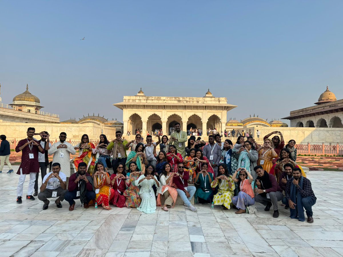 Participants of 73rd #KnowIndiaProgramme visited Taj Mahal in Agra, the majestic white marble mausoleum & were mesmerized by its awe-inspiring architecture & the grandeur. They also explored & witnessed the marvel of Agra Fort. #73KIP #indiandiaspora