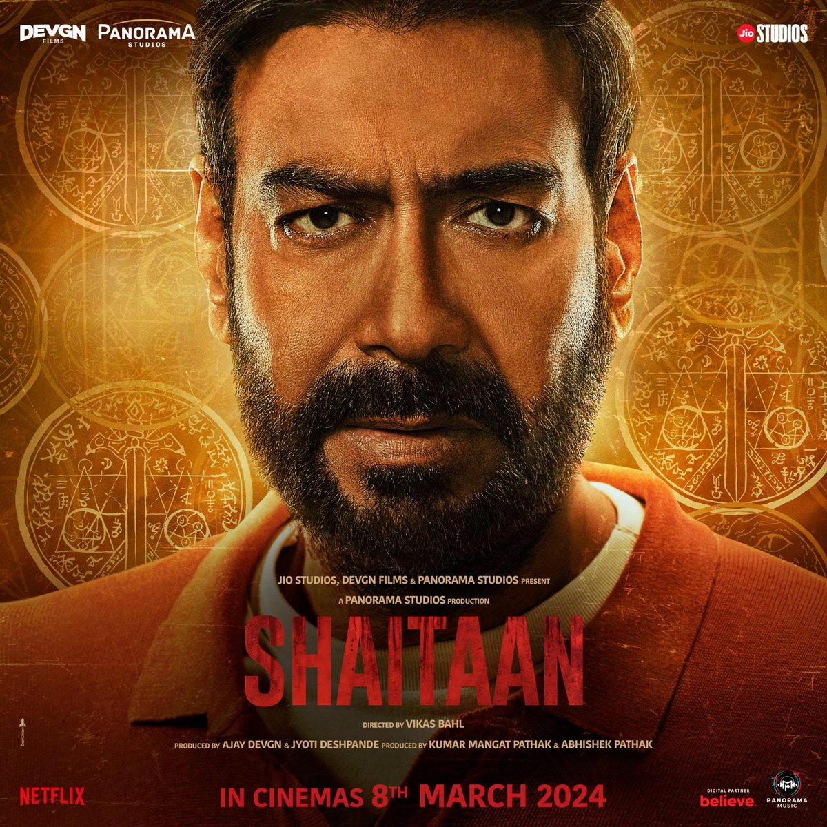 agscinemas's tweet photo. Meet #Shaitaan!  @ActorMadhavan

 Taking over cinemas on 8th March 2024.

@ajaydevgn #Jyotika @imjankibodiwala #JyotiDeshpande @KumarMangat @AbhishekPathakk #VikasBahl @jiostudios @ADFFilms @PanoramaMovies @PanoramaMusic_ https://t.co/vepIzUb7tn