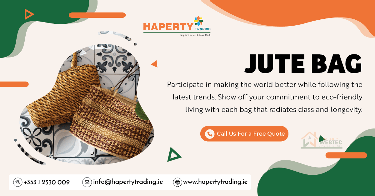 HapertyTrading's tweet photo. Find a bag that combines style and durability to hold all of your necessities. These bags are made to fit your active lifestyle, whether it's going on a shopping spree or just going about your everyday routine. 

#jutebagsforsale
#jutebag
#jutebags
#ecofriendlyproducts https://t.co/sP682vNsIE