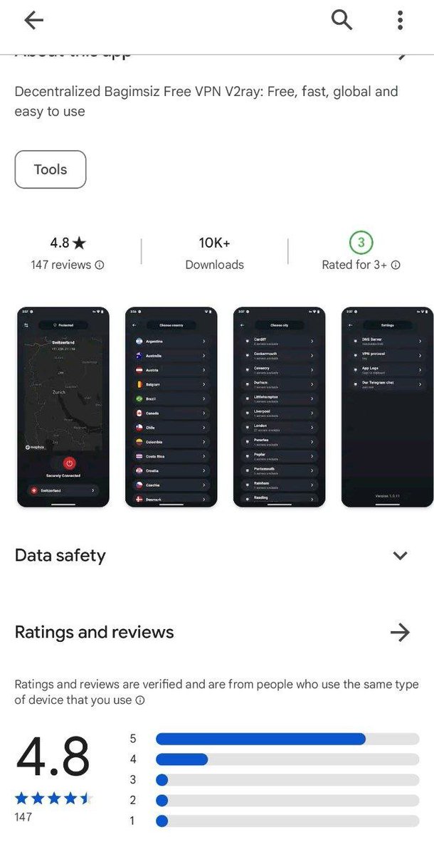 SentinelP2P's tweet photo. Bagimsiz is now 'Independent dVPN'. 

This free #dVPN app monetizes on ads, and revenue is used to pay nodes.

100k+ installs!

Download on your Android today:

https://t.co/06tWSu90mS

Download on your iOS device/Mac: 

https://t.co/P0At3f217f

Windows Download coming soon! https://t.co/WJHDc1qzOC