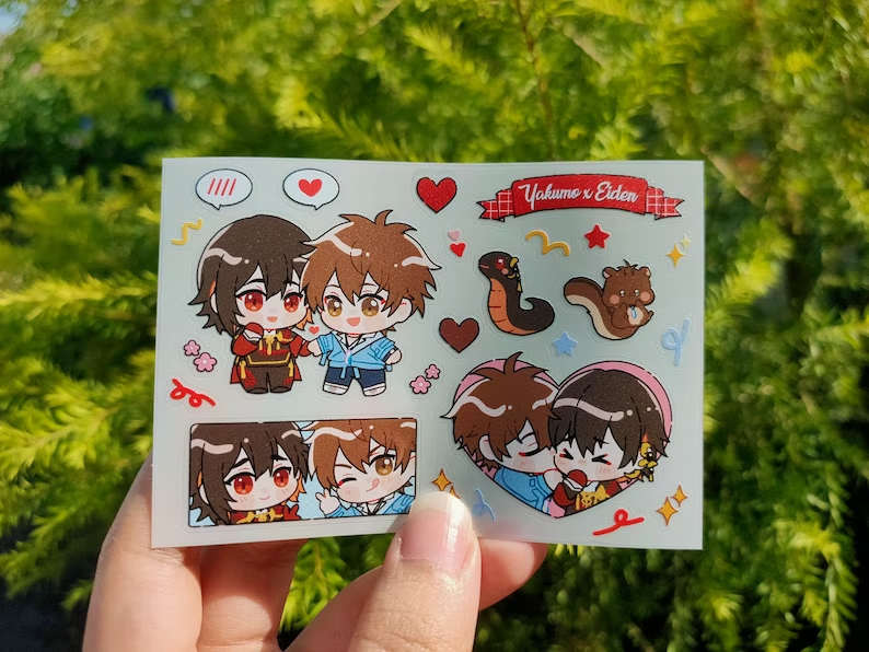 #CWT66 [U76] 2024.02.24-25
My new sticker KuyaEi and QuinEi.🥺💕
I will take YakuEi stickers to the event too.
clear UV sticker 40 NT.-

ลายนี้ เจอกันอีกที #CQ7 นะคะ ^^ 

#新世界狂歡FA #玖伊 
#八伊  #崑伊 #新世界狂歡 
#Nucarnival 