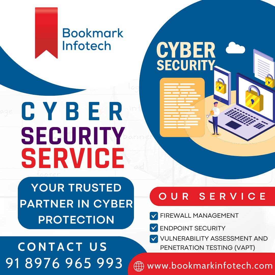 bookmark_info's tweet photo. Your Trusted Partner in Cyber Protection

Best Cyber Security Company In Navi Mumbai
Best Cyber Security Company In Mumbai
Contact us: 089769 65993
info@bookmarkinfotech.com
https://t.co/0xpPbcJrQT

#CyberSecurity #firewallsecurity #webdevelopment #websitedesign #digitalmarketing https://t.co/HrQBuGcJFd