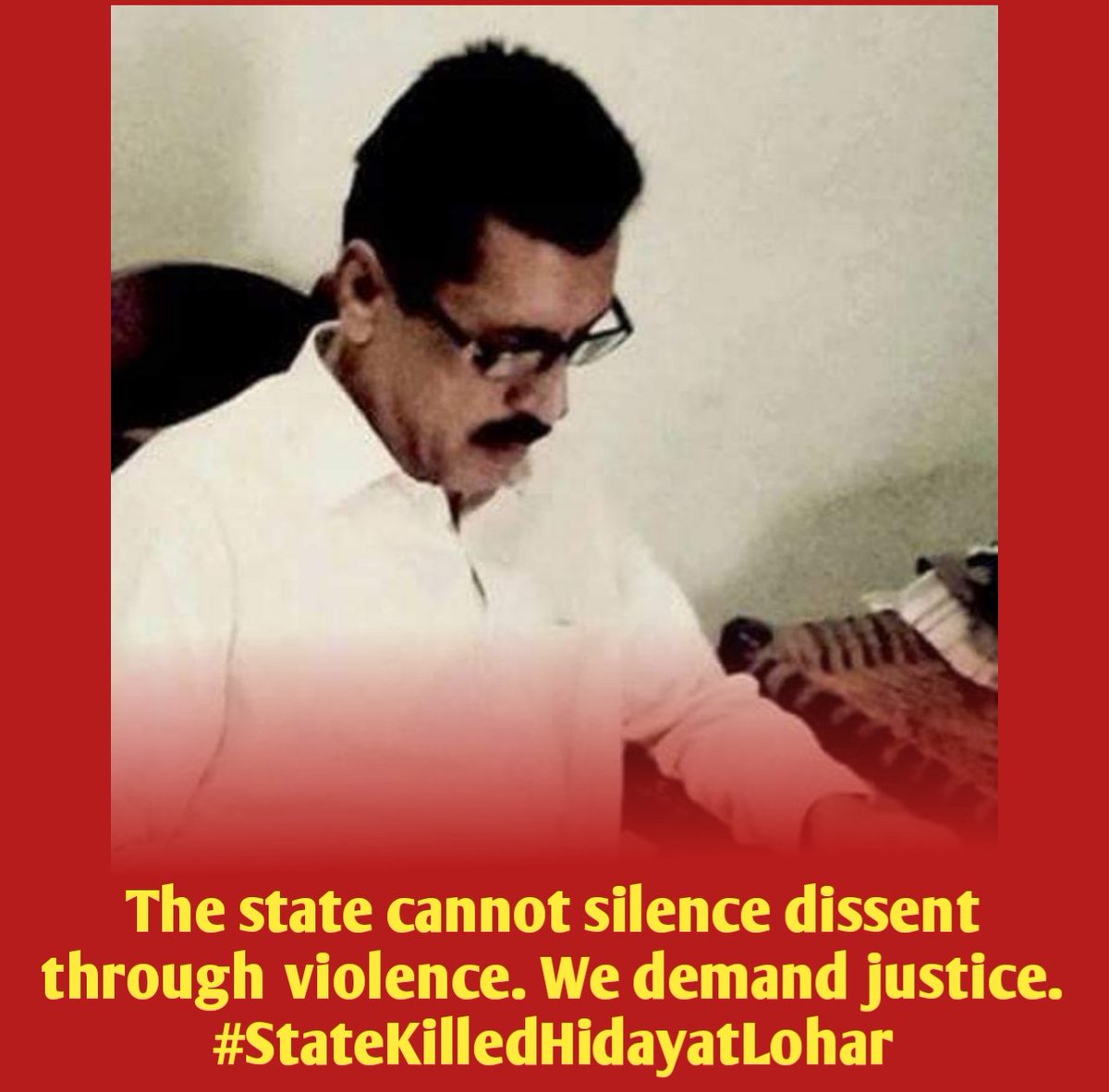 As advocates for human rights, we cannot stay silent when the state unlawfully takes a life. #StateKilledHidayatLohar demands immediate action from <a href="/UN/">United Nations</a>, <a href="/amnesty/">Amnesty International</a>, <a href="/HRC/">HRC</a>.