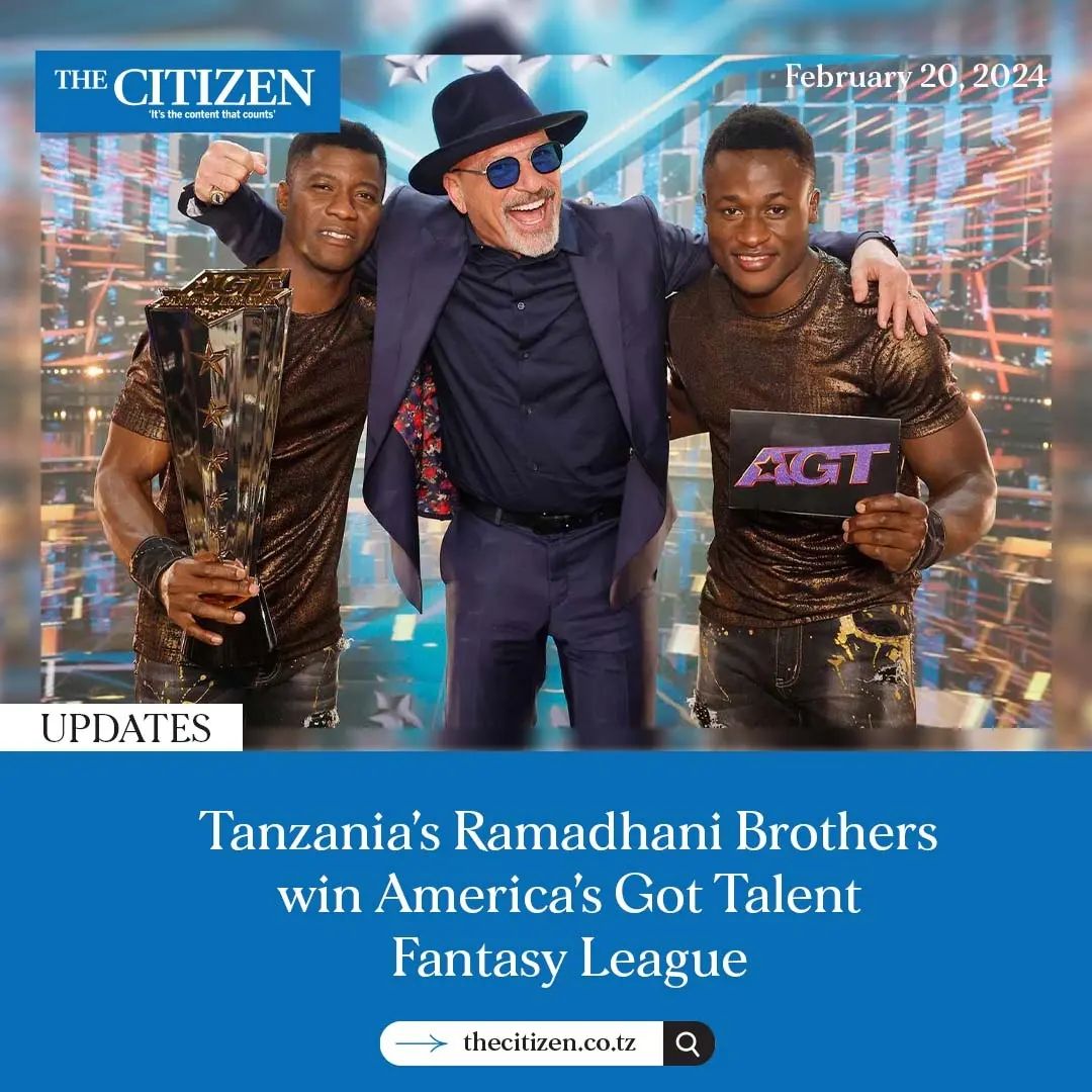 HISTORY HAS BEEN MADE Ramadhani Brothers have been crowned the first ever winners of America's Got Talent: Fantasy League. With their win, the duo becomes the first Tanzanian act to win any 'AGT' competition, according to a press release from NBC tinyurl.com/3sadrwf2