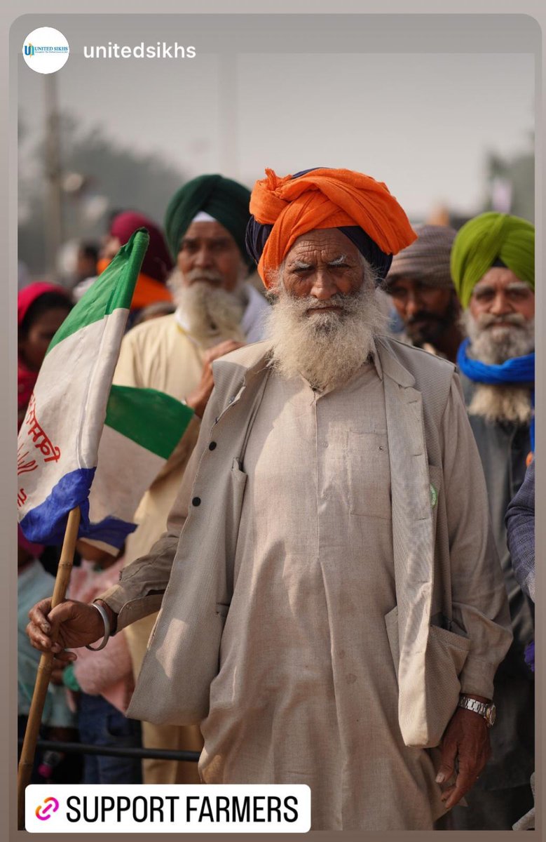What is a FARMER?

Fearless 
Awe-inspiring 
Resilient
Moral
Earnest
Resolve

<a href="/unitedsikhs/">UNITED SIKHS</a> 
#FarmersProtest #Farmers #FarmersProtest2024