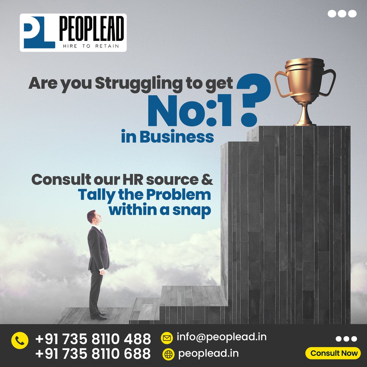 peopleadconsul1's tweet photo. Struggling to climb to that coveted #1 spot in your business sector? ππ With Peoplead, turn your aspirations into reality! β¨π₯
#peoplead #peopleadhrconsultancy #humanresources #hr #recruitment #business #hiring
#OurPeopleadHRConsultancy #HRGenius https://t.co/qaXV4sfEgG