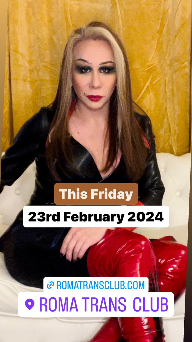 This Friday ROMATRANSCLUB.COM #LondonFashionWeek2024 #anniversary #BBC #Crossdressers #viral2024 #ukgirls #Ts #Trans #Diva #transwomen #nightclub #music #Londres #LoveIsland #celebrity