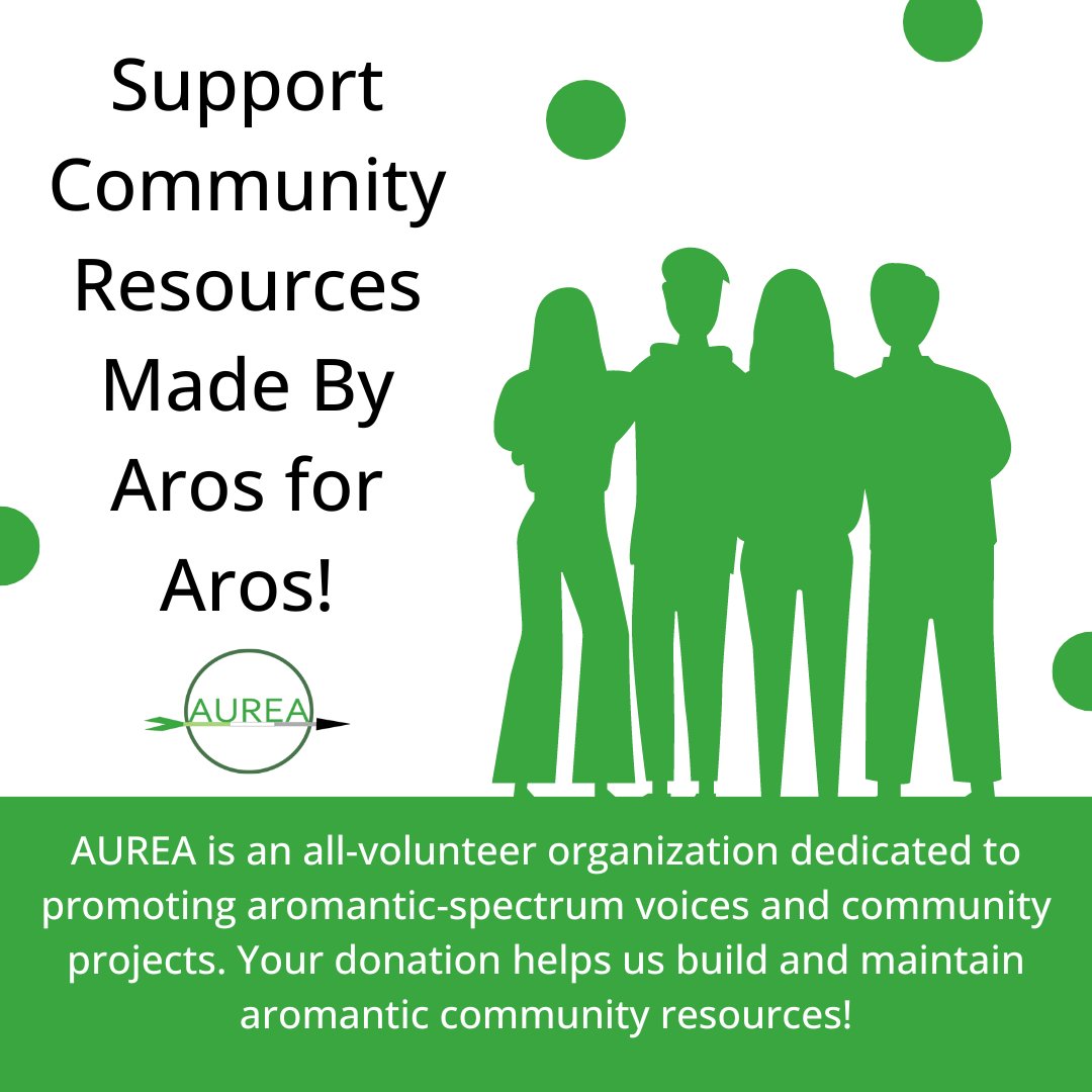 aromantic_aurea's tweet photo. The Aromantic-spectrum Union for Recognition, Education, and Advocacy is raising $600 for general website and organizational costs. You can help us reach our goal here https://t.co/6V6cf3cQhg

#aromantic #Arospec #ASAW #ASAW2024

Image Description in alt text https://t.co/CKrwMLD9f8
