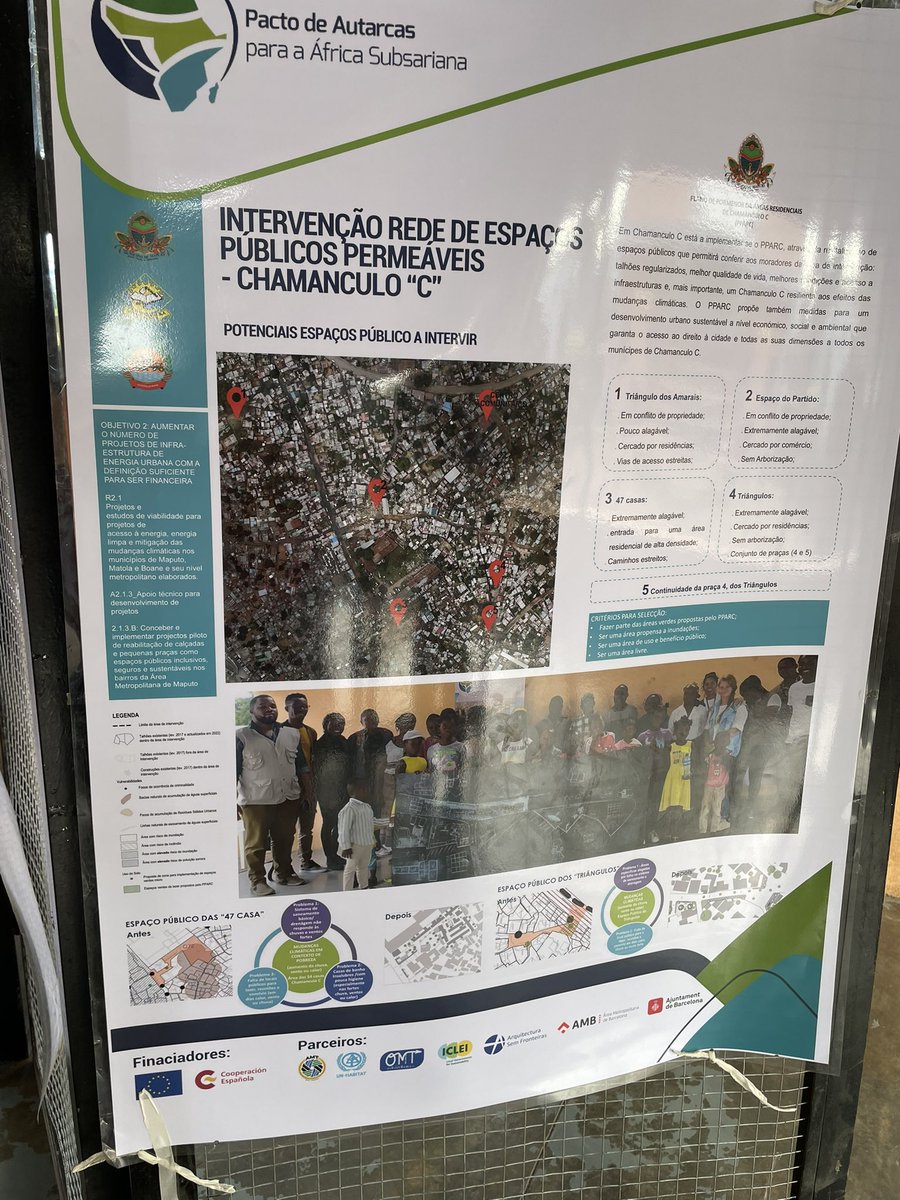 🏡Excelente ejemplo de #alianza en #Chamanculo 🇲🇿: la de <a href="/AECID_es/">AECID</a> con <a href="/CoMOSSAfrica/">Covenant of Mayors in Sub-Saharan Africa</a> <a href="/ASF_ONG/">Arquitectura Sin Fronteras</a> <a href="/bcn_ajuntament/">Ajuntament de Barcelona</a> <a href="/UNHABITAT/">UN-Habitat</a> las autoridades locales y l@s 22.000 habitantes de este barrio para proteger su derecho a la ciudad y promover espacios urbanos seguros y resilientes al clima
