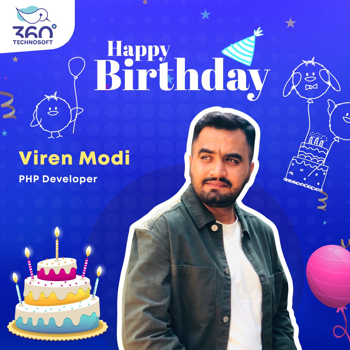 360technosoft's tweet image. 🎉 Happy Birthday to our talented PHP Developer, Viren Modi!

🎂✨ Let&apos;s celebrate the coding wizard behind our innovative solutions. Here&apos;s to another year of success, creativity, and endless lines of impeccable code! 🚀🎈

#HappyBirthday #PHPGenius #TeamCelebration