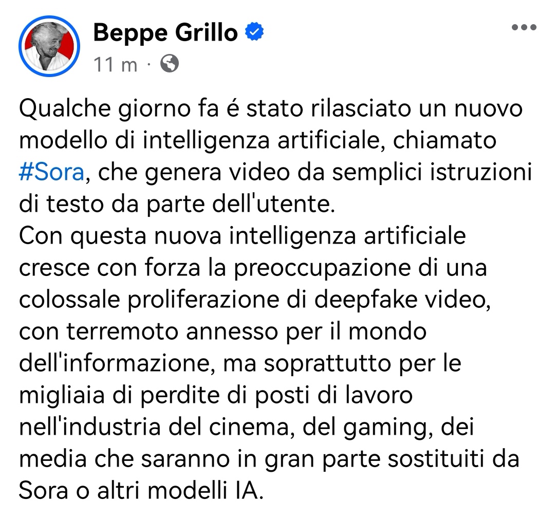 C'è chi ancora ha dei dubbi sul #RedditoUniversale?
#Sora #AI #OpenAI