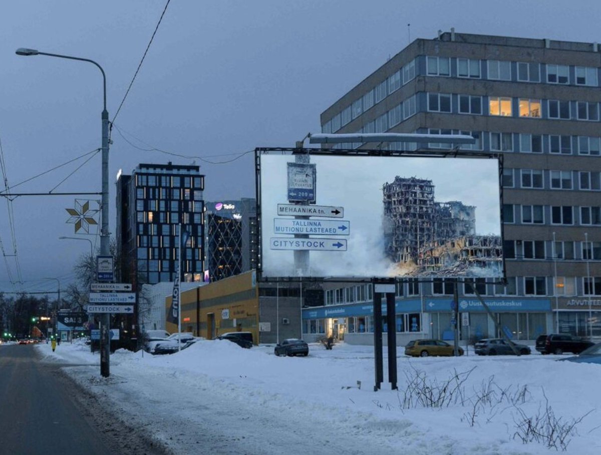 Here is a view of the Pipedrive office in Tallinn! And street billboard shows how the Pipedrive office would look if Russia would liberate us.
This is the most powerful art exhibition, that I have seen recently. Starting wave of discussions - what should we say to kids etc ...