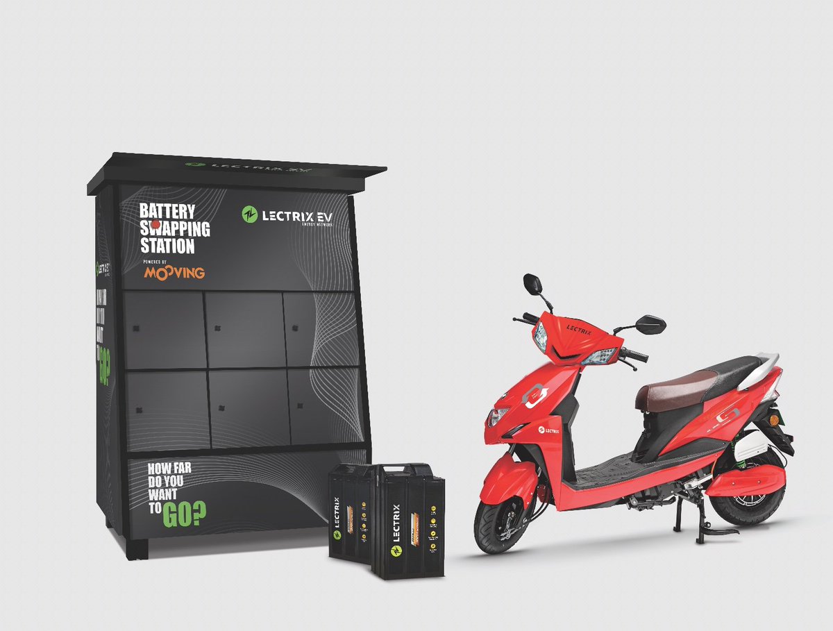 IndiaCarNews's tweet photo. .@LectrixEV Announces Battery Swap Network in #Delhi
The benefits to customers include unlimited charge & unlimited battery life
The #Battery Swap Network subscription is available for just Rs 2,299/- only per month, allowing users to swap batteries within seconds #Lectrix https://t.co/CjWj4zvINh