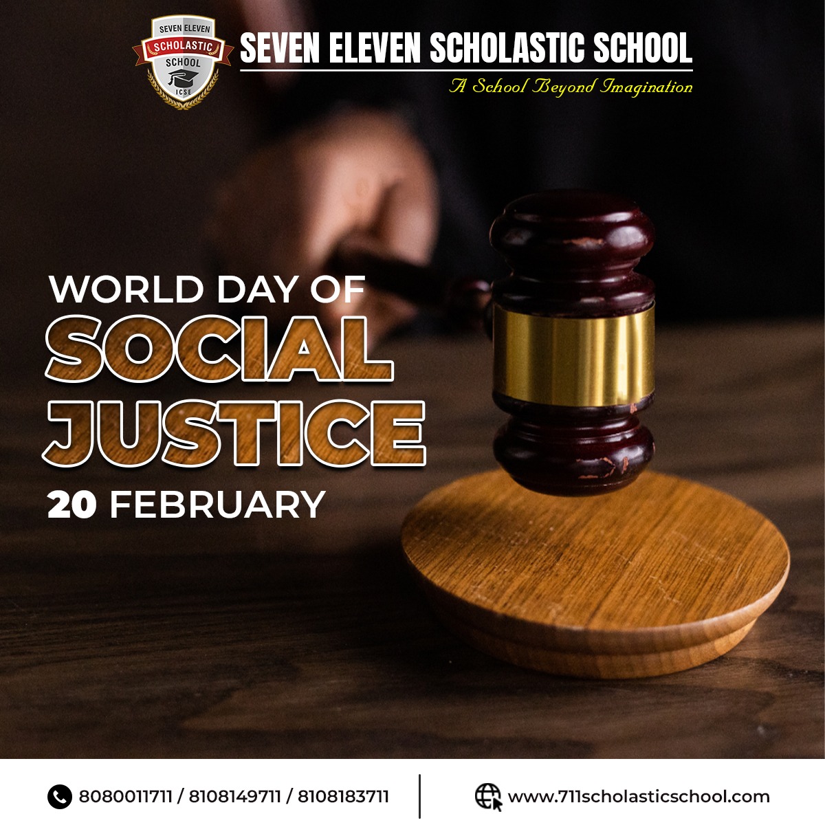 711scholasticS's tweet photo. We cannot achieve true progress and development without social justice. Let's commit ourselves to building a world where fairness and equality are the foundation of our society.

#sess #sevenelevenscholasticschool #bestschool #worldsocialjusticeday #world #justice https://t.co/H5jwR5I4r6