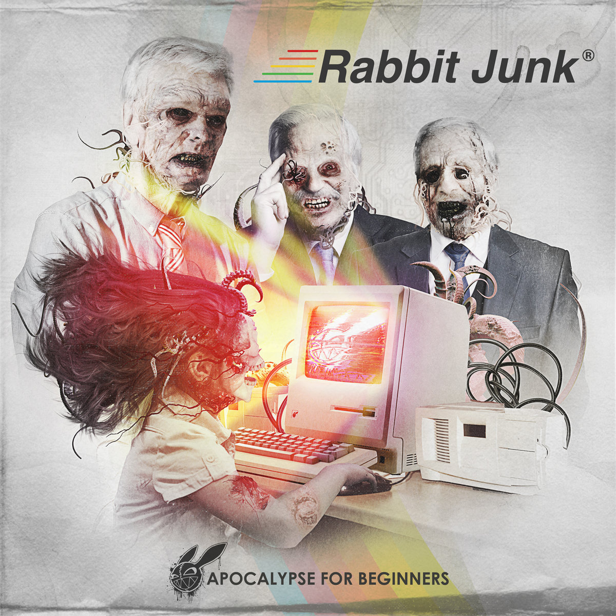 Conjured a hellfire disco in my abode with the help of Rabbit Junk's (@Rabbitjunkband) Apocalypse for Beginners. Impeccably anthemic industrial sounds for the end of days. Review links below.