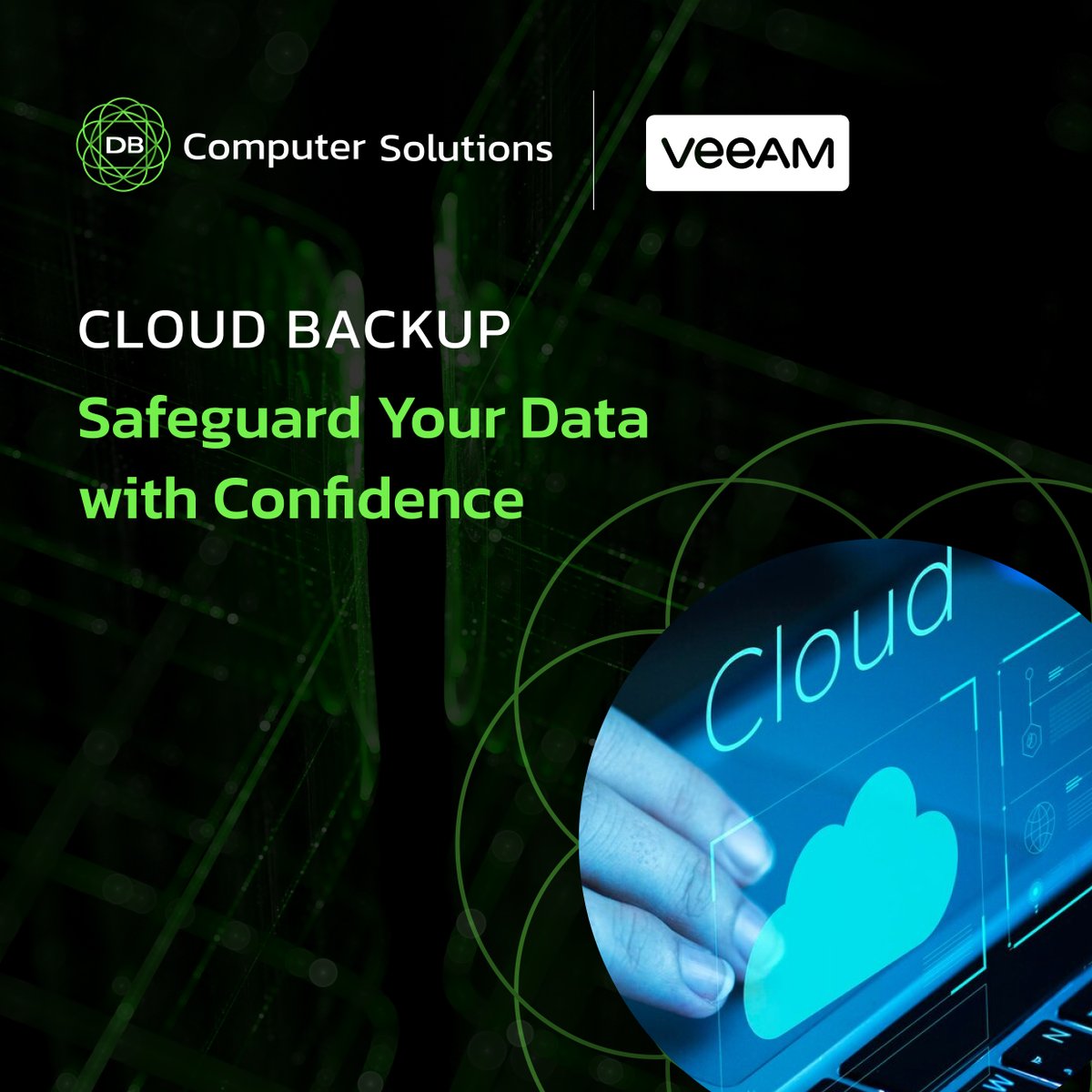 DB_Comp's tweet image. Safeguard Your Data with #DBComputerSolutions #CloudBackup
Protect all your vital data workloads—virtual, physical, or cloud-based—with ease using our Cloud Protect Off-site #DataBackup.
Find out more on our website dbcomp.ie/cloud-backup/
#DataProtection #CyberSecurity #Veeam