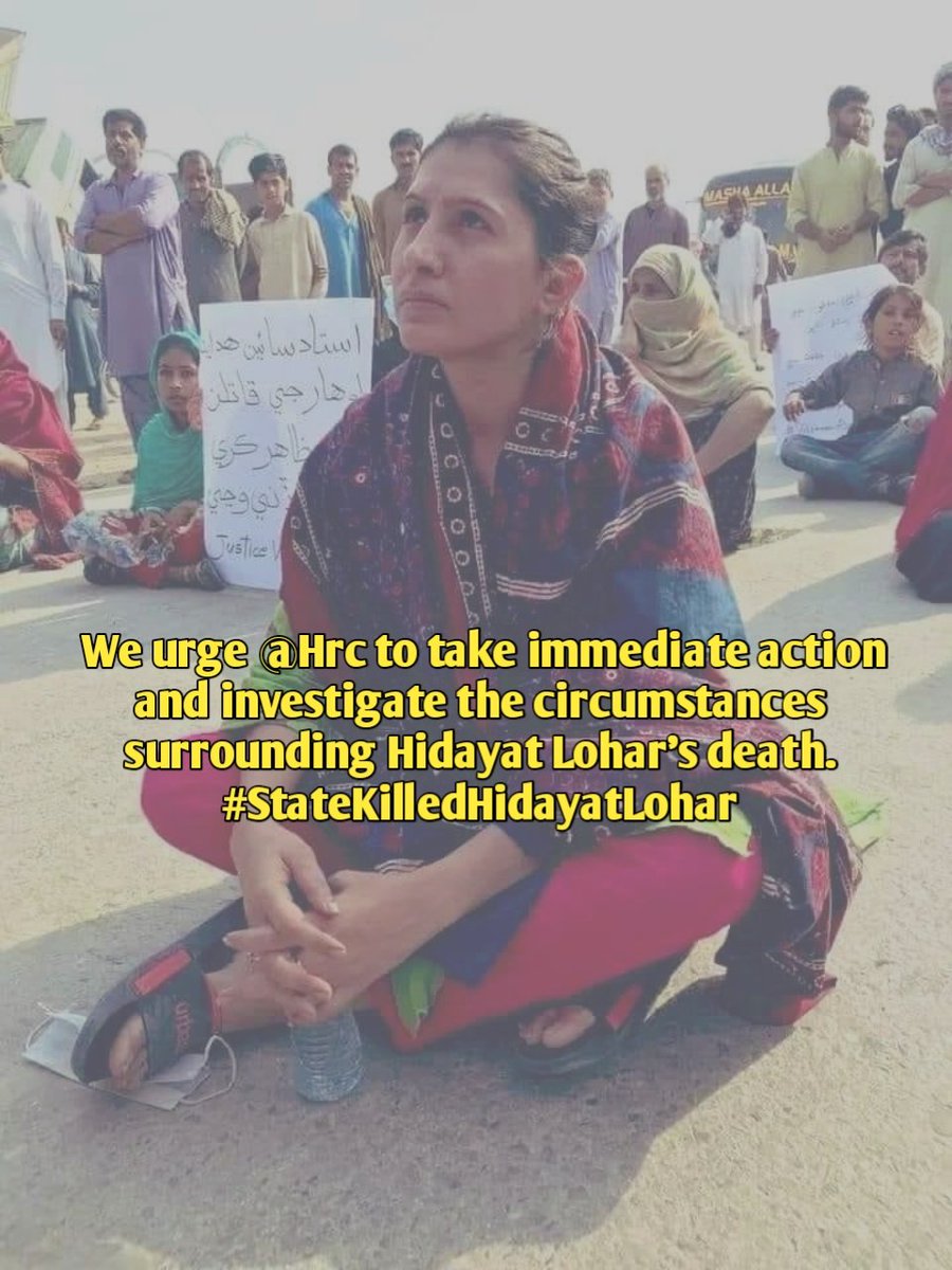 latifbughio's tweet photo. Loss of a passionate voice for human rights. We vehemently condemn the state's role in this tragedy. #StateKilledHidayatLohar https://t.co/hNQVyNVbVk