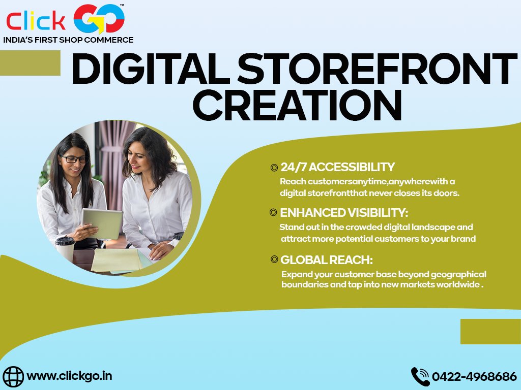 ClickGo15's tweet photo. Transform Your Business with Digital Storefront Creation
#DigitalStorefrontCreation #OnlineShop #EcommerceWebsite #ShopOnline #OnlineStore #DigitalRetail #ClickGo #DigitalTransformation #RetailTech #OnlinePresence #OnlineShopping #EcommerceSolutions #WebDesign #OnlineBusiness https://t.co/ISFTWNKfKp