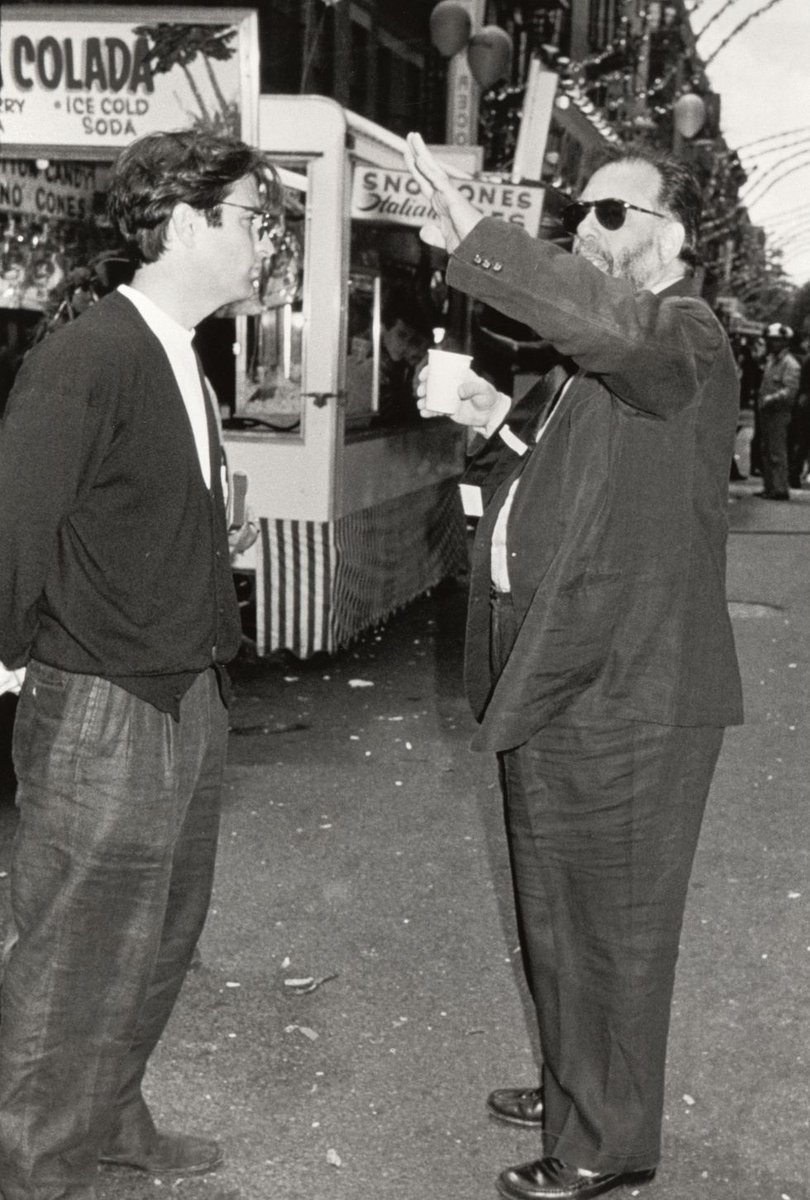 ATRightMovies's tweet photo. Andy Garcia and Francis Ford Coppola in Little Italy while filming THE GODFATHER PART III (1990). https://t.co/YEaK9cshAx