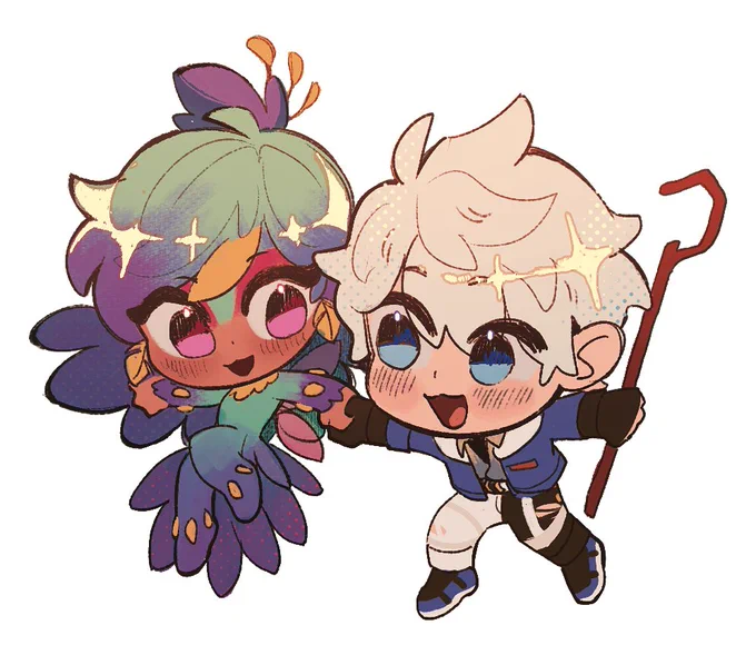 jack frost x tooth fairy doodle  
