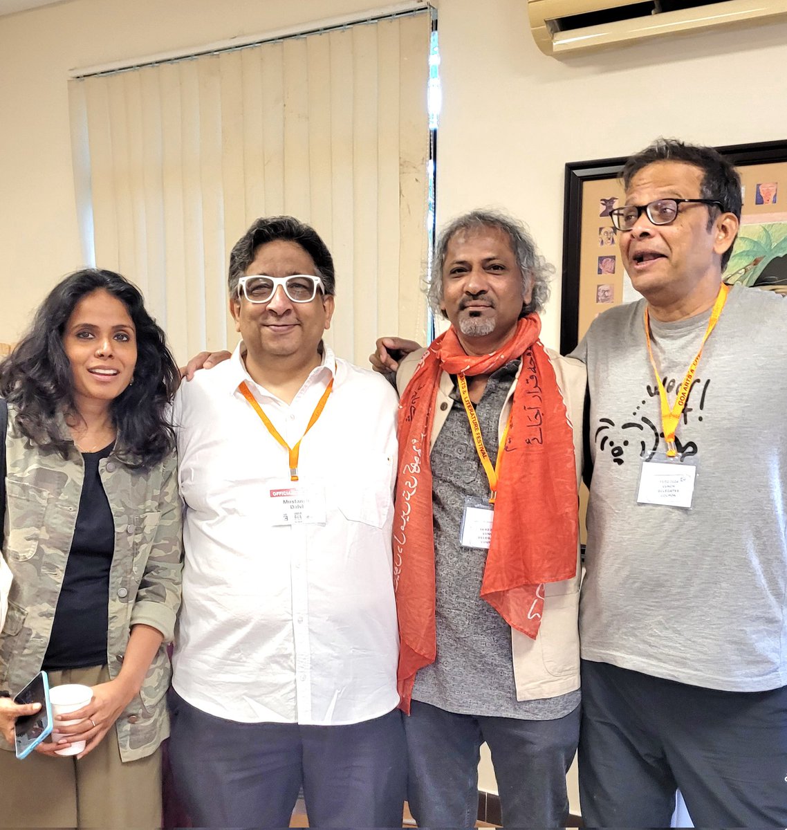 Four Writers Meena Kandasamy, Mustansar Dalvi, and Jerry Pinto Goa, GALF.