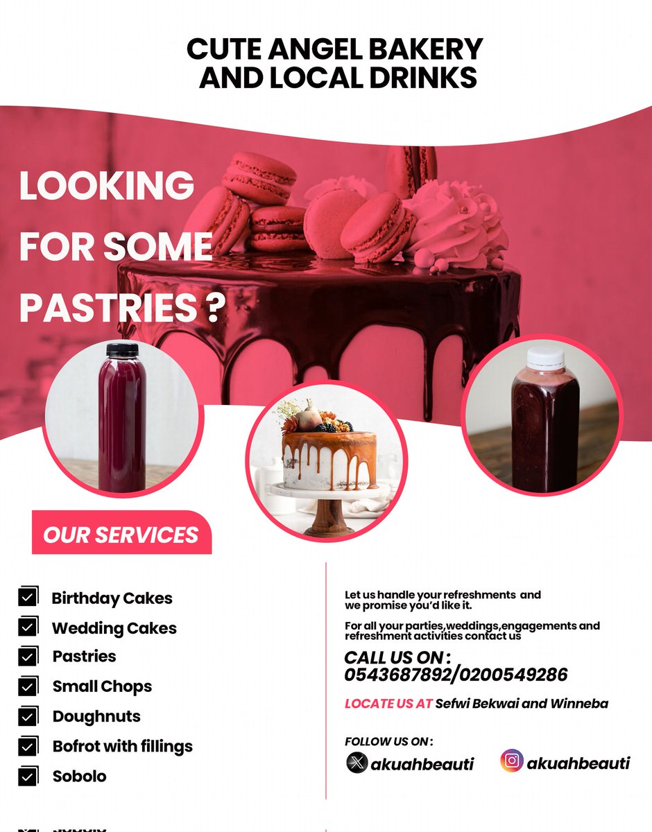 yhawshortcode's tweet image. Hello lovely people, please order all your cakes and pastries from here. We serve with love and deliver the best❤️