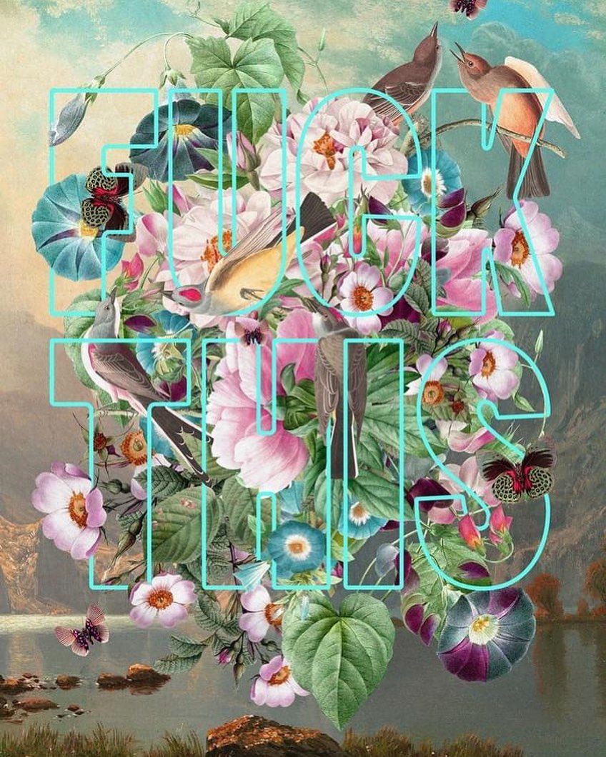 BeautifulBzarre's tweet photo. This is a re-imagining of the sold out political collage collab that @alexgallagher80 created with @paul_david_gallagher_design in 2020.
#beautifulbizarre #alexgallagher #art #fuckthis #limitededition #humorart #humourart #flowerart #moodoftheday https://t.co/f3VjbnLQiC